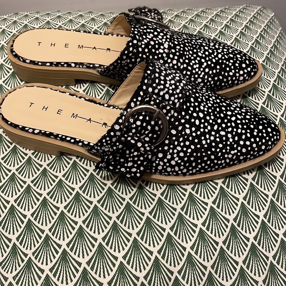 The march - black speckled spot mule Size uk4 - Picture 3 of 5